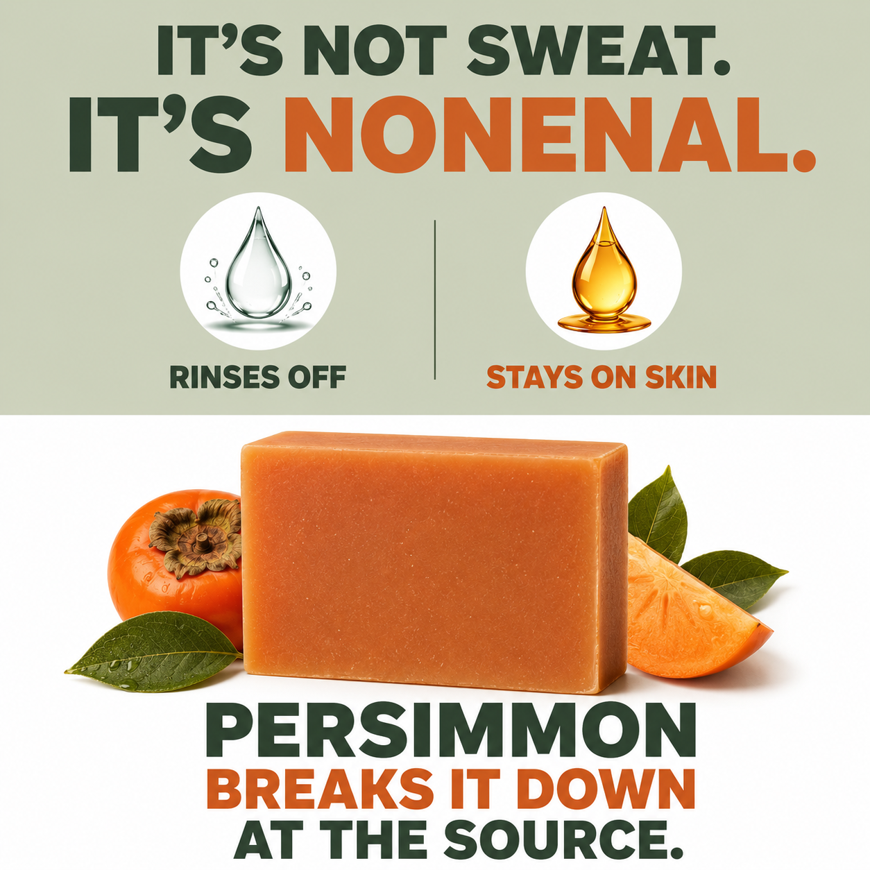 Anti-Odor™ Persimmon Soap