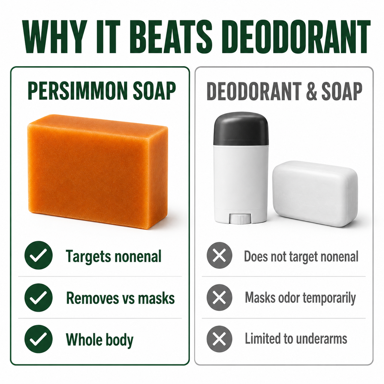 Anti-Odor™ Persimmon Soap